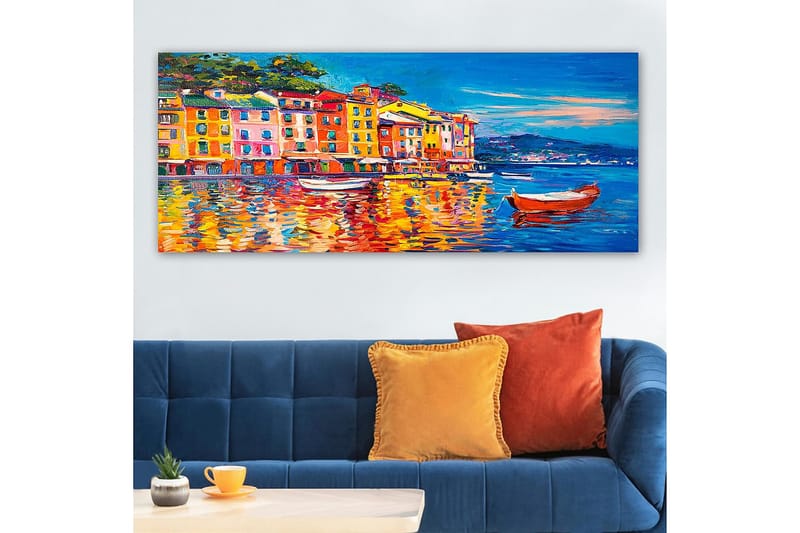 Canvastavla YTY Buildings & Cityscapes Flerfärgad - 120x50 cm - Inredning - Tavlor & konst - Canvastavlor