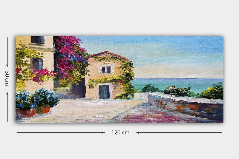 Canvastavla YTY Buildings & Cityscapes Flerfärgad - 120x50 cm - Inredning - Tavlor & konst - Canvastavlor