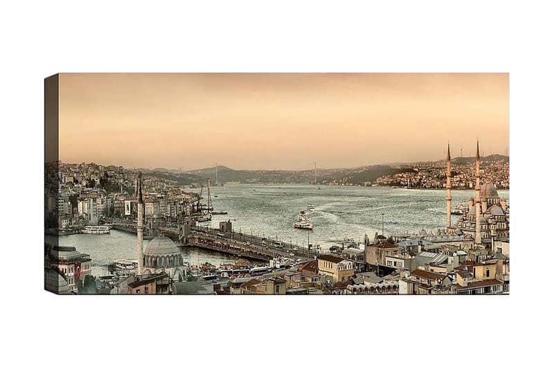 Canvastavla YTY Buildings & Cityscapes Flerfärgad - 120x50 cm - Inredning - Tavlor & konst - Canvastavlor