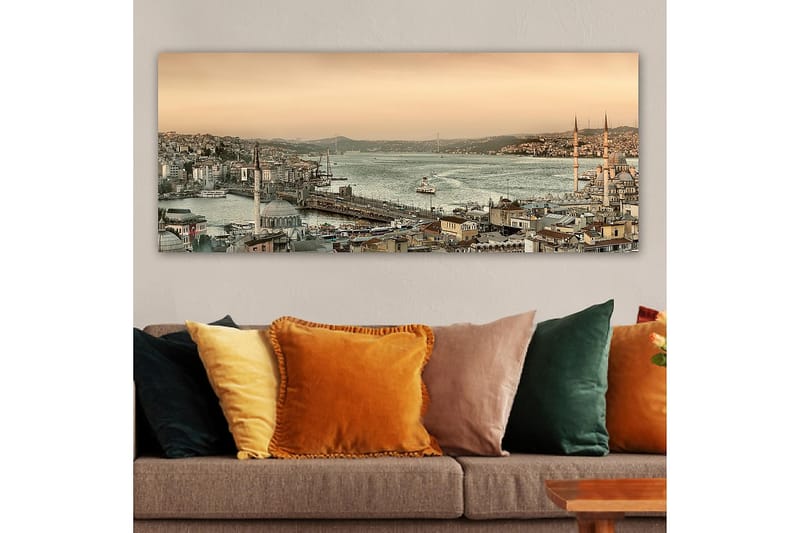 Canvastavla YTY Buildings & Cityscapes Flerfärgad - 120x50 cm - Inredning - Tavlor & konst - Canvastavlor