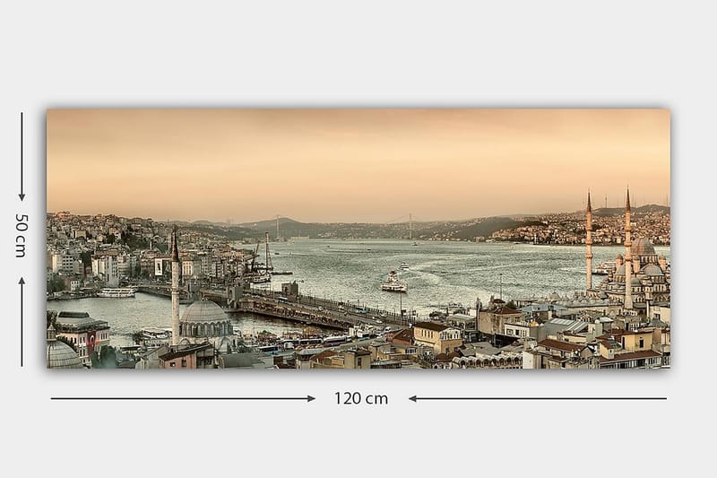 Canvastavla YTY Buildings & Cityscapes Flerfärgad - 120x50 cm - Inredning - Tavlor & konst - Canvastavlor