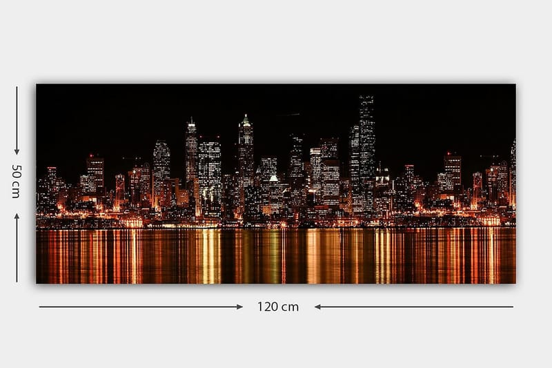 Canvastavla YTY Buildings & Cityscapes Flerfärgad - 120x50 cm - Inredning - Tavlor & konst - Canvastavlor