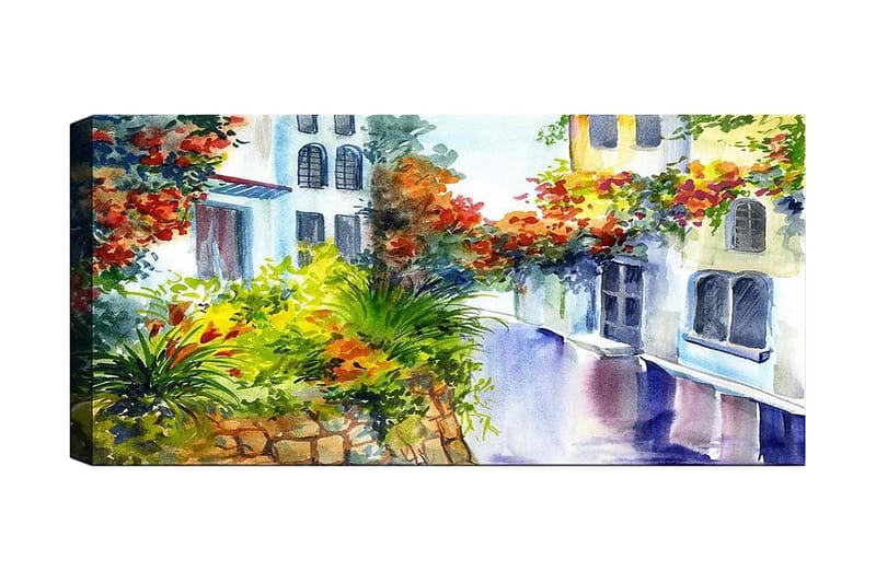 Canvastavla YTY Buildings & Cityscapes Flerfärgad - 120x50 cm - Inredning - Tavlor & konst - Canvastavlor