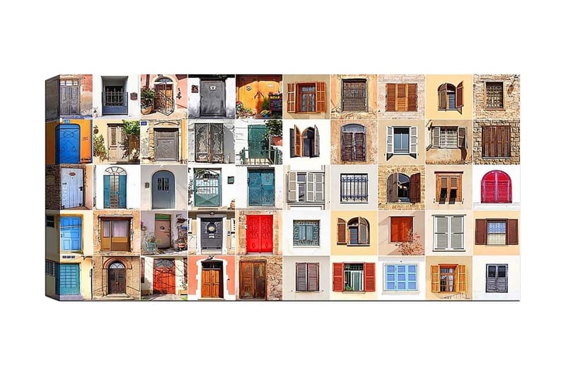 Canvastavla YTY Buildings & Cityscapes Flerfärgad - 120x50 cm - Inredning - Tavlor & konst - Canvastavlor