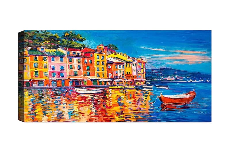 Canvastavla YTY Buildings & Cityscapes Flerfärgad - 120x50 cm - Inredning - Tavlor & konst - Canvastavlor