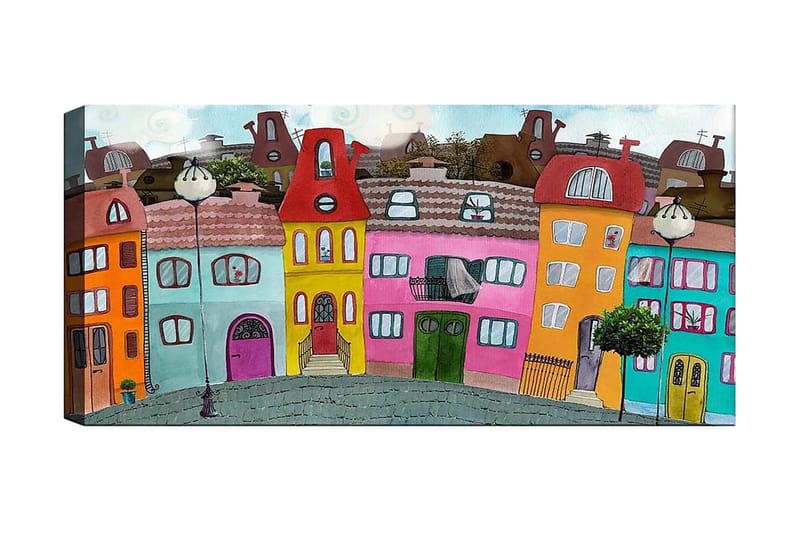 Canvastavla YTY Buildings & Cityscapes Flerfärgad - 120x50 cm - Inredning - Tavlor & konst - Canvastavlor