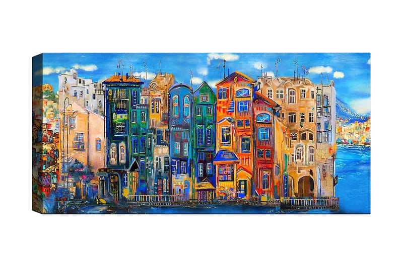 Canvastavla YTY Buildings & Cityscapes Flerfärgad - 120x50 cm - Inredning - Tavlor & konst - Canvastavlor