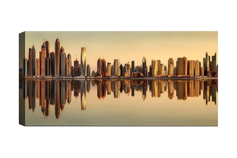 Canvastavla YTY Buildings & Cityscapes Flerfärgad - 120x50 cm - Inredning - Tavlor & konst - Canvastavlor