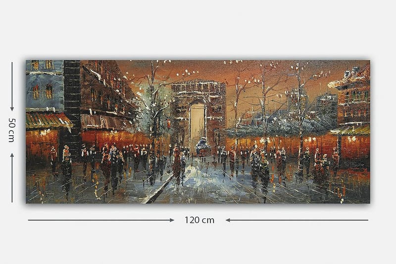 Canvastavla YTY Buildings & Cityscapes Flerfärgad - 120x50 cm - Inredning - Tavlor & konst - Canvastavlor