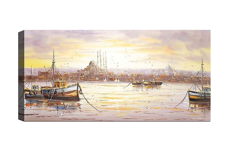 Canvastavla YTY Buildings & Cityscapes Flerfärgad - 120x50 cm - Inredning - Tavlor & konst - Canvastavlor