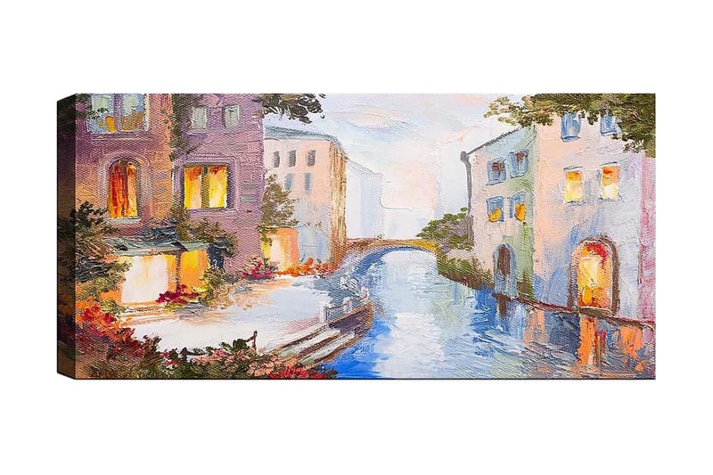Canvastavla YTY Buildings & Cityscapes Flerfärgad - 120x50 cm - Inredning - Tavlor & konst - Canvastavlor