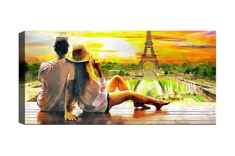Canvastavla YTY Buildings & Cityscapes Flerfärgad - 120x50 cm - Inredning - Tavlor & konst - Canvastavlor