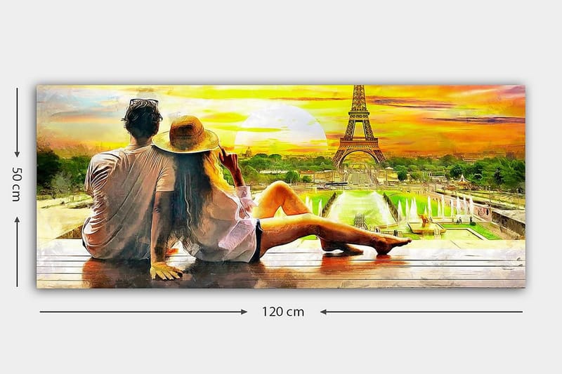 Canvastavla YTY Buildings & Cityscapes Flerfärgad - 120x50 cm - Inredning - Tavlor & konst - Canvastavlor