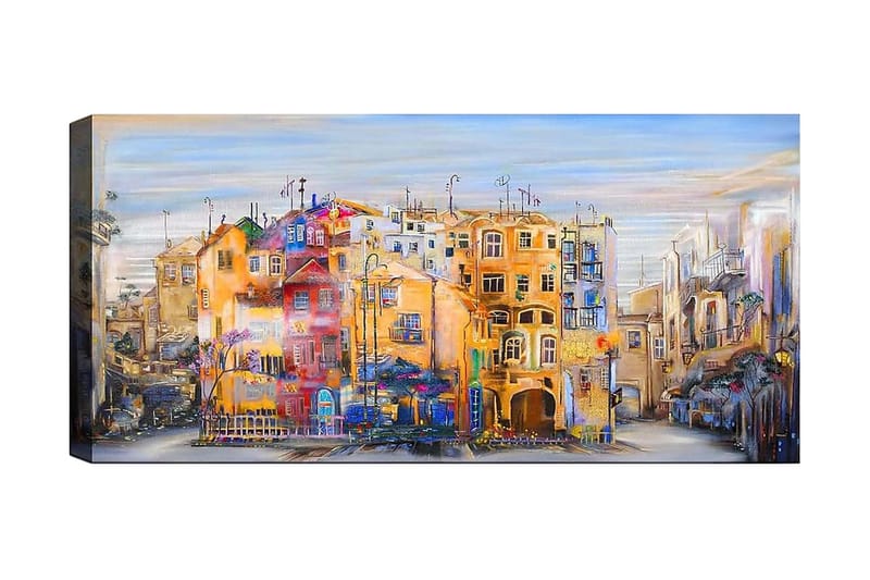 Canvastavla YTY Buildings & Cityscapes Flerfärgad - 120x50 cm - Inredning - Tavlor & konst - Canvastavlor