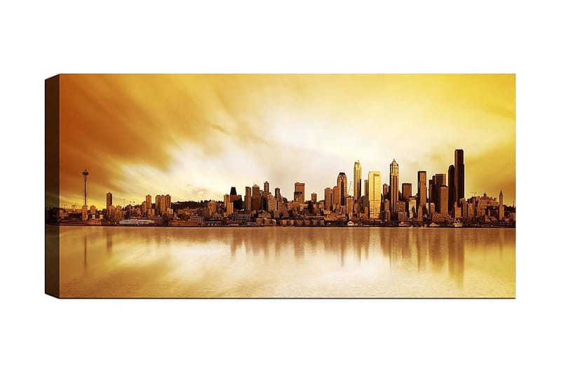 Canvastavla YTY Buildings & Cityscapes Flerfärgad - 120x50 cm - Inredning - Tavlor & konst - Canvastavlor