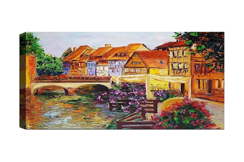 Canvastavla YTY Buildings & Cityscapes Flerfärgad - 120x50 cm - Inredning - Tavlor & konst - Canvastavlor