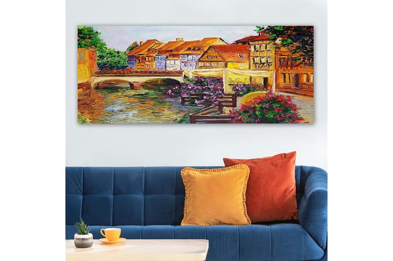 Canvastavla YTY Buildings & Cityscapes Flerfärgad - 120x50 cm - Inredning - Tavlor & konst - Canvastavlor