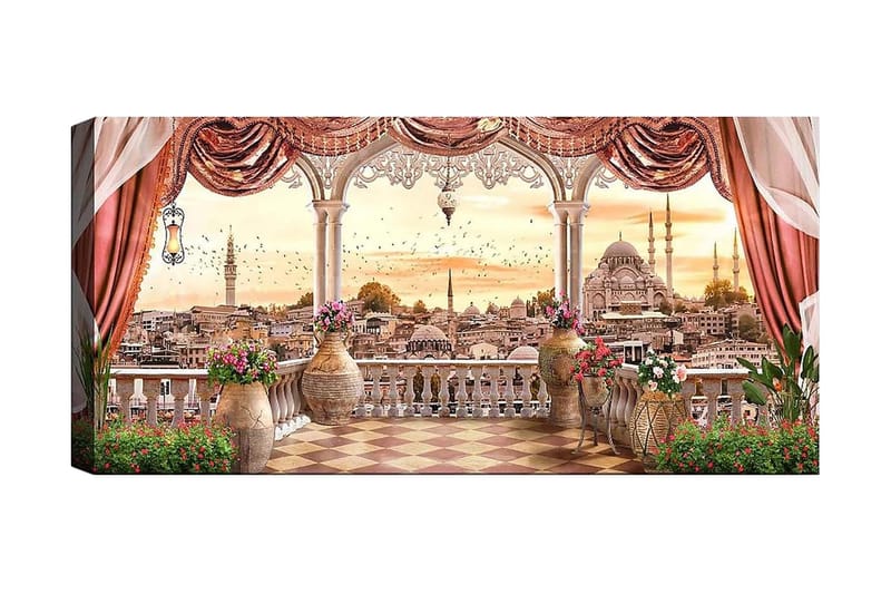 Canvastavla YTY Buildings & Cityscapes Flerfärgad - 120x50 cm - Inredning - Tavlor & konst - Canvastavlor