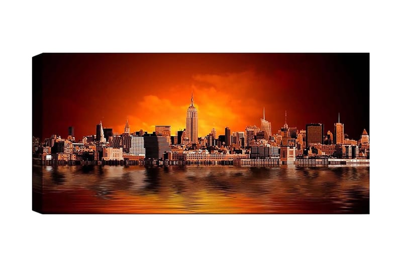 Canvastavla YTY Buildings & Cityscapes Flerfärgad - 120x50 cm - Inredning - Tavlor & konst - Canvastavlor