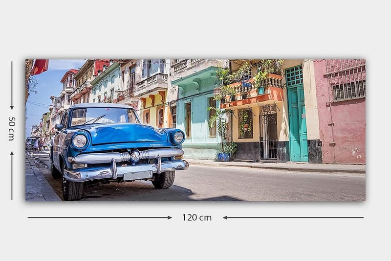 Canvastavla YTY Buildings & Cityscapes Flerfärgad - 120x50 cm - Inredning - Tavlor & konst - Canvastavlor