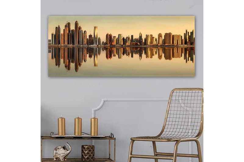 Canvastavla YTY Buildings & Cityscapes Flerfärgad - 120x50 cm - Inredning - Tavlor & konst - Canvastavlor