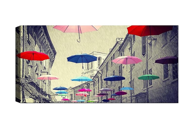 Canvastavla YTY Buildings & Cityscapes Flerfärgad - 120x50 cm - Inredning - Tavlor & konst - Canvastavlor