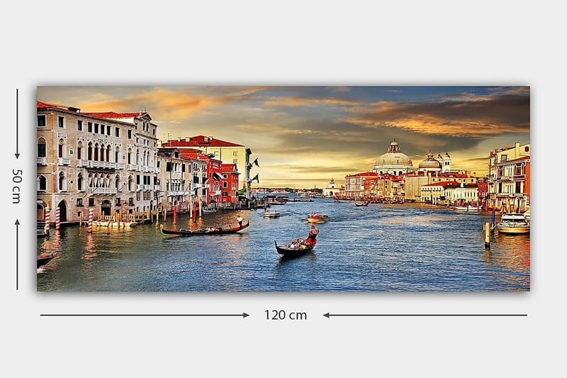 Canvastavla YTY Buildings & Cityscapes Flerfärgad - 120x50 cm - Inredning - Tavlor & konst - Canvastavlor