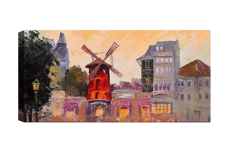 Canvastavla YTY Buildings & Cityscapes Flerfärgad, 120x50 cm