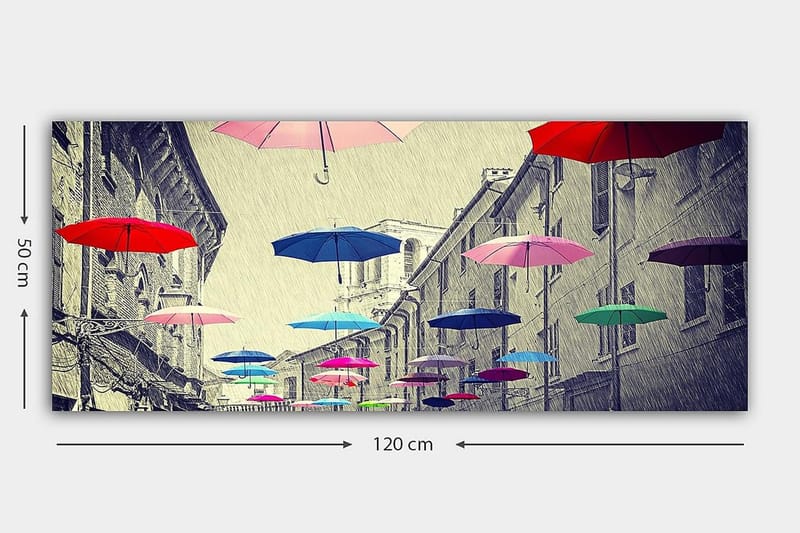 Canvastavla YTY Buildings & Cityscapes Flerfärgad - 120x50 cm - Inredning - Tavlor & konst - Canvastavlor