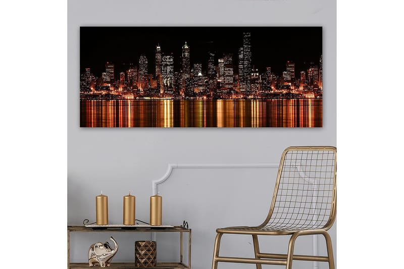 Canvastavla YTY Buildings & Cityscapes Flerfärgad - 120x50 cm - Inredning - Tavlor & konst - Canvastavlor