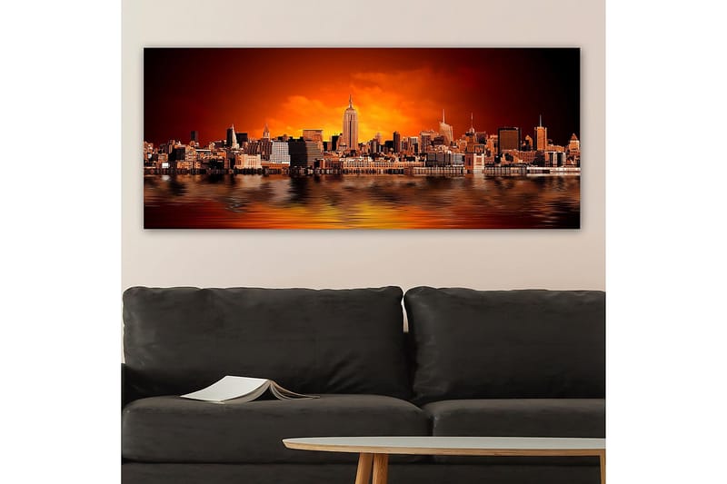 Canvastavla YTY Buildings & Cityscapes Flerfärgad - 120x50 cm - Inredning - Tavlor & konst - Canvastavlor