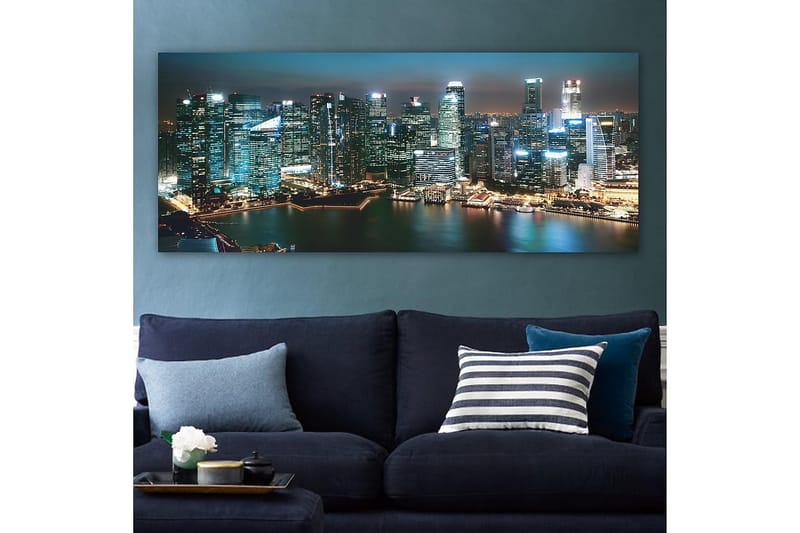 Canvastavla YTY Buildings & Cityscapes Flerfärgad - 120x50 cm - Inredning - Tavlor & konst - Canvastavlor