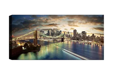 Canvastavla YTY Buildings & Cityscapes Flerfärgad - 120x50 cm - Inredning - Tavlor & konst - Canvastavlor