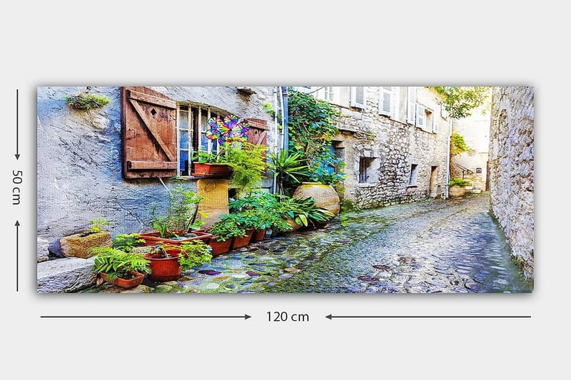 Canvastavla YTY Buildings & Cityscapes Flerfärgad - 120x50 cm - Inredning - Tavlor & konst - Canvastavlor