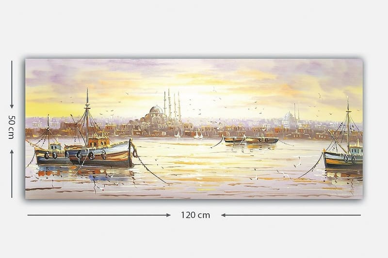 Canvastavla YTY Buildings & Cityscapes Flerfärgad - 120x50 cm - Inredning - Tavlor & konst - Canvastavlor
