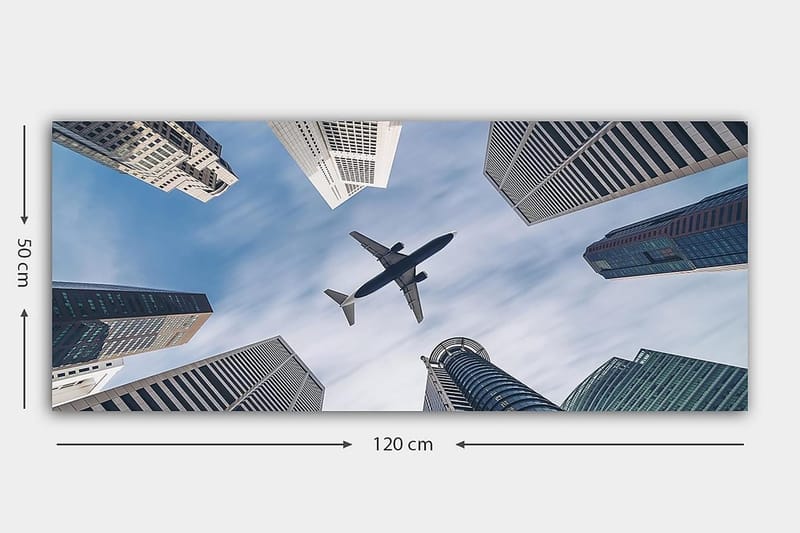 Canvastavla YTY Buildings & Cityscapes Flerfärgad - 120x50 cm - Inredning - Tavlor & konst - Canvastavlor