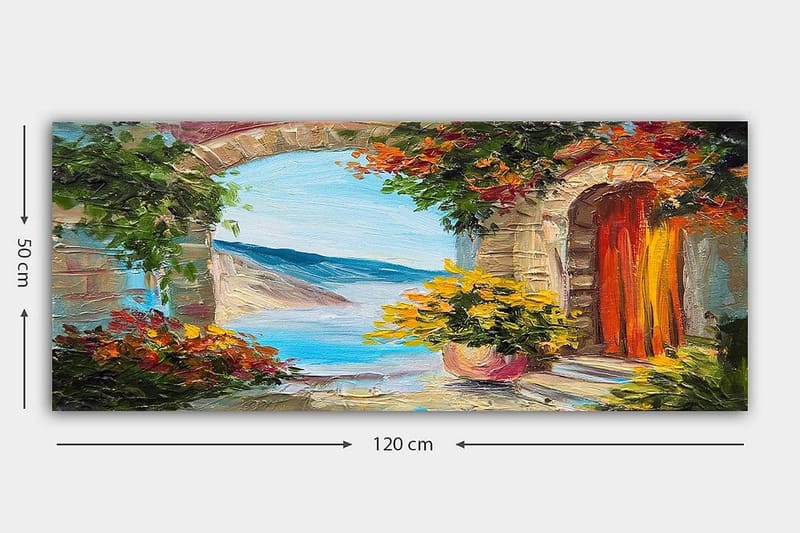 Canvastavla YTY Buildings & Cityscapes Flerfärgad - 120x50 cm - Inredning - Tavlor & konst - Canvastavlor