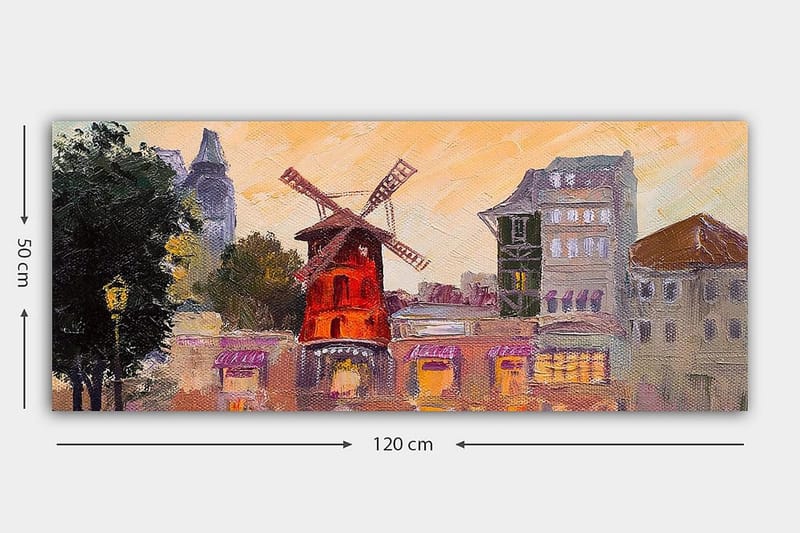 Canvastavla YTY Buildings & Cityscapes Flerfärgad - 120x50 cm - Inredning - Tavlor & konst - Canvastavlor