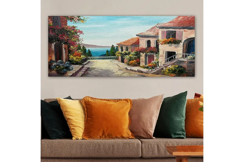 Canvastavla YTY Buildings & Cityscapes Flerfärgad - 120x50 cm - Inredning - Tavlor & konst - Canvastavlor