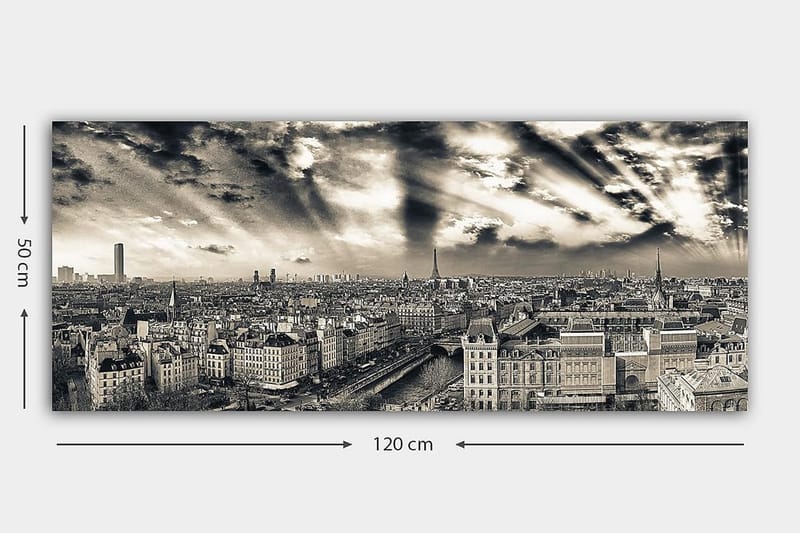Canvastavla YTY Buildings & Cityscapes Flerfärgad - 120x50 cm - Inredning - Tavlor & konst - Canvastavlor