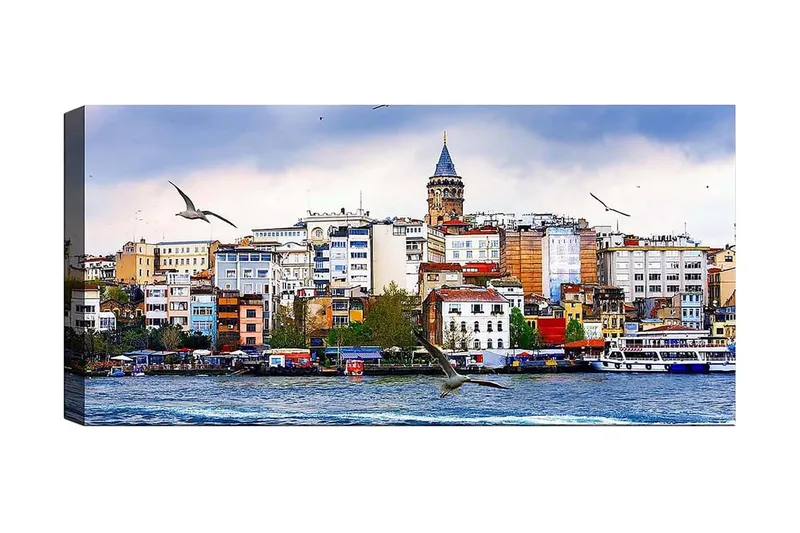 Canvastavla YTY Buildings & Cityscapes Flerfärgad, 120x50 cm