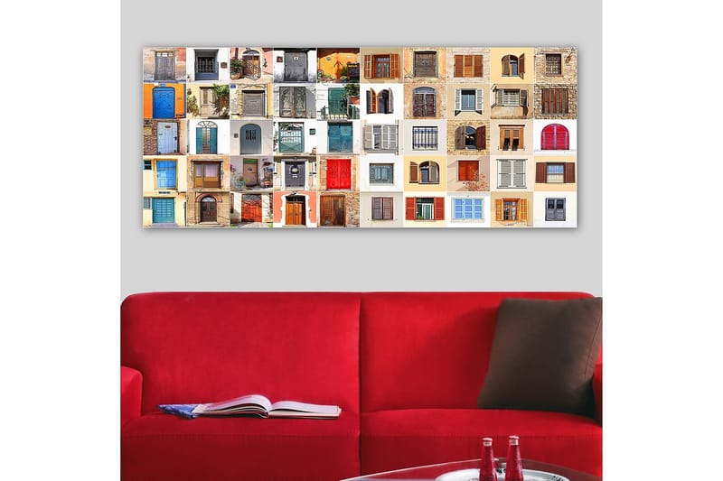 Canvastavla YTY Buildings & Cityscapes Flerfärgad - 120x50 cm - Inredning - Tavlor & konst - Canvastavlor