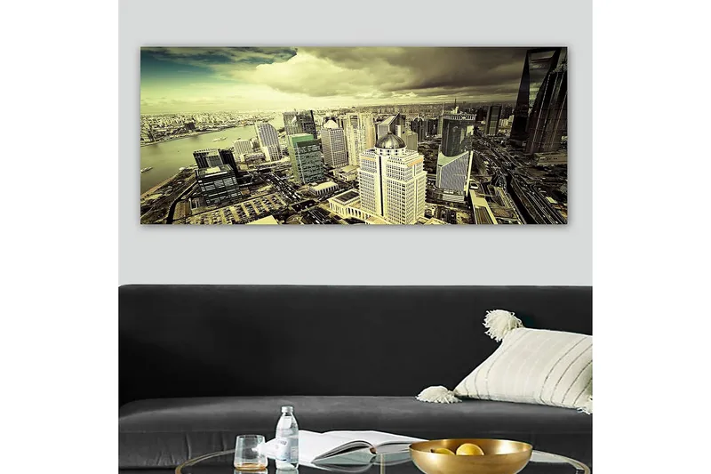 Canvastavla YTY Buildings & Cityscapes Flerfärgad - 120x50 cm - Inredning - Tavlor & konst - Canvastavlor