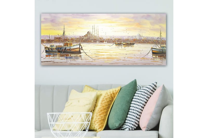 Canvastavla YTY Buildings & Cityscapes Flerfärgad - 120x50 cm - Inredning - Tavlor & konst - Canvastavlor