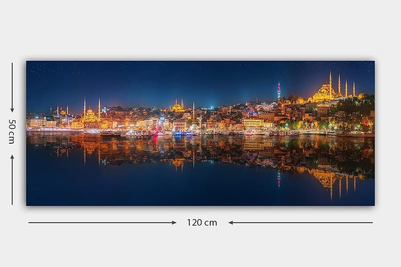 Canvastavla YTY Buildings & Cityscapes Flerfärgad - 120x50 cm - Inredning - Tavlor & konst - Canvastavlor