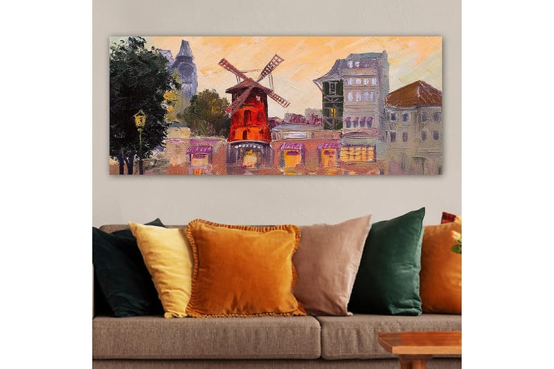 Canvastavla YTY Buildings & Cityscapes Flerfärgad - 120x50 cm - Inredning - Tavlor & konst - Canvastavlor