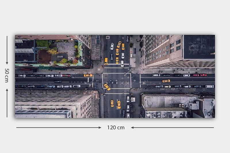 Canvastavla YTY Buildings & Cityscapes Flerfärgad - 120x50 cm - Inredning - Tavlor & konst - Canvastavlor