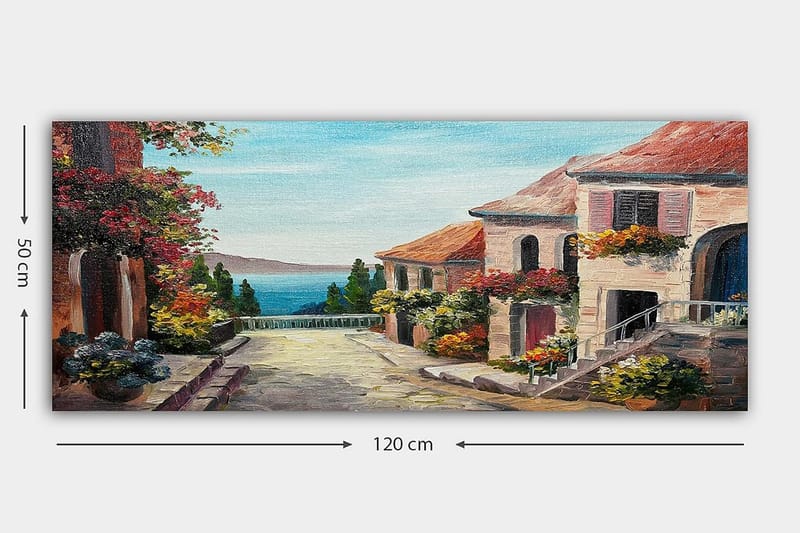 Canvastavla YTY Buildings & Cityscapes Flerfärgad - 120x50 cm - Inredning - Tavlor & konst - Canvastavlor