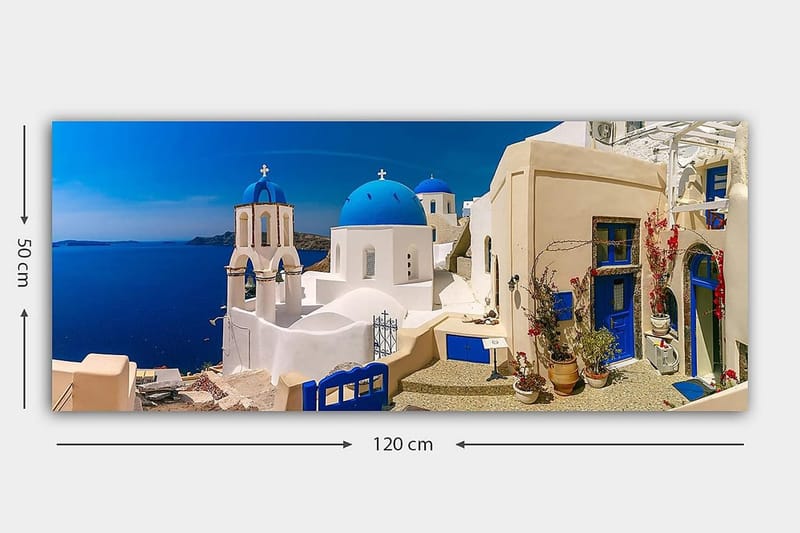 Canvastavla YTY Buildings & Cityscapes Flerfärgad - 120x50 cm - Inredning - Tavlor & konst - Canvastavlor