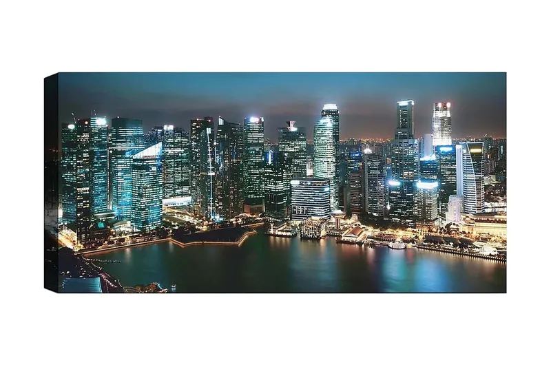 Canvastavla YTY Buildings & Cityscapes Flerfärgad, 120x50 cm